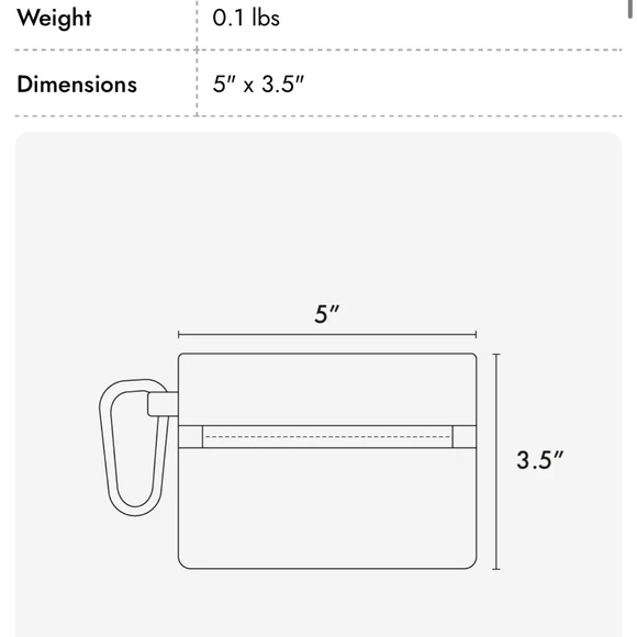 Calpak Clippable Card Pouch in Walnut - Picture 4 of 4